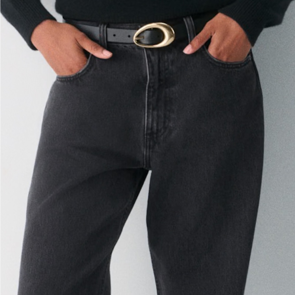 100% Real leather brass belt